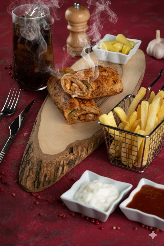 Tavuk Döner Cips Kola Menü